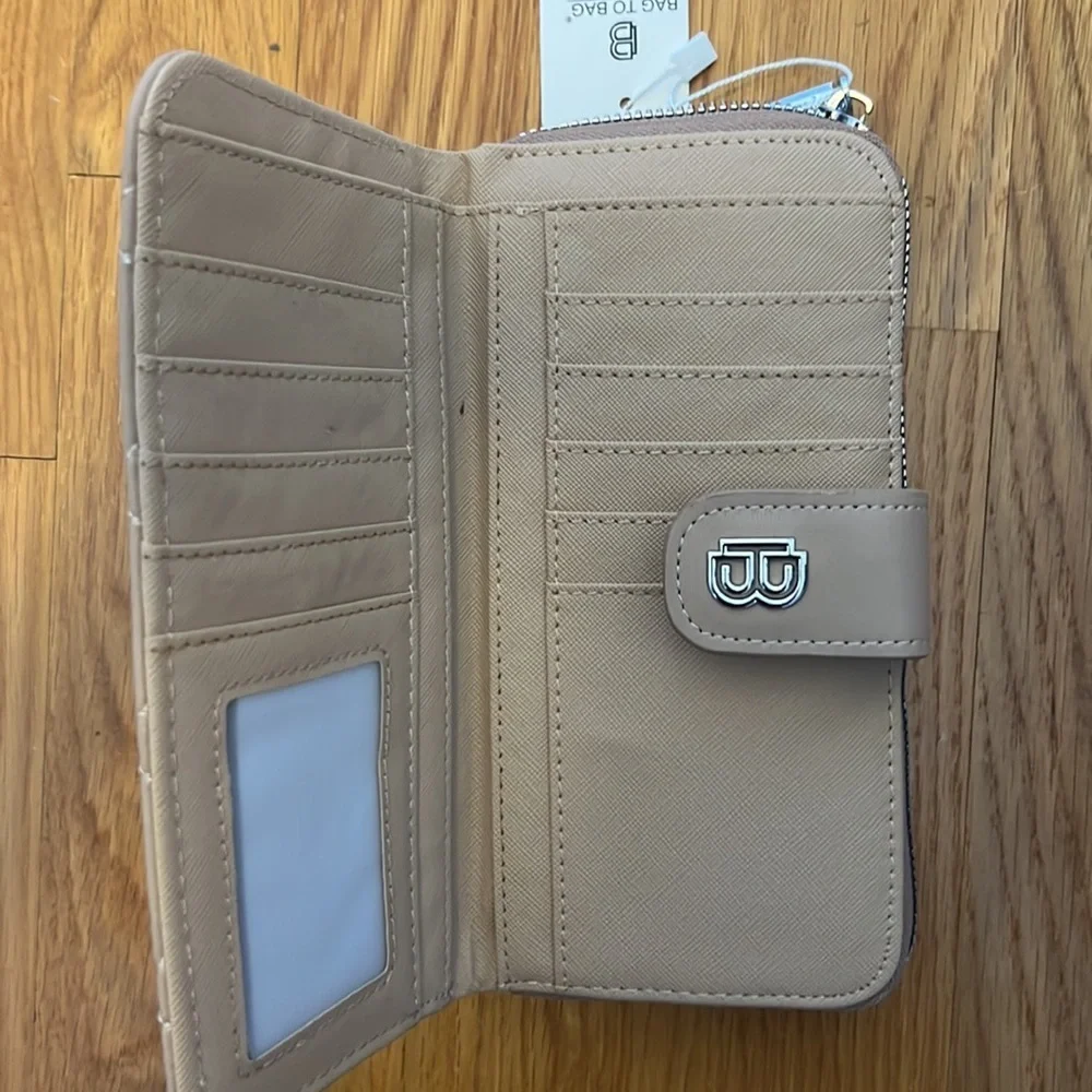 Zip wallet, bag to bag Greece, Beige